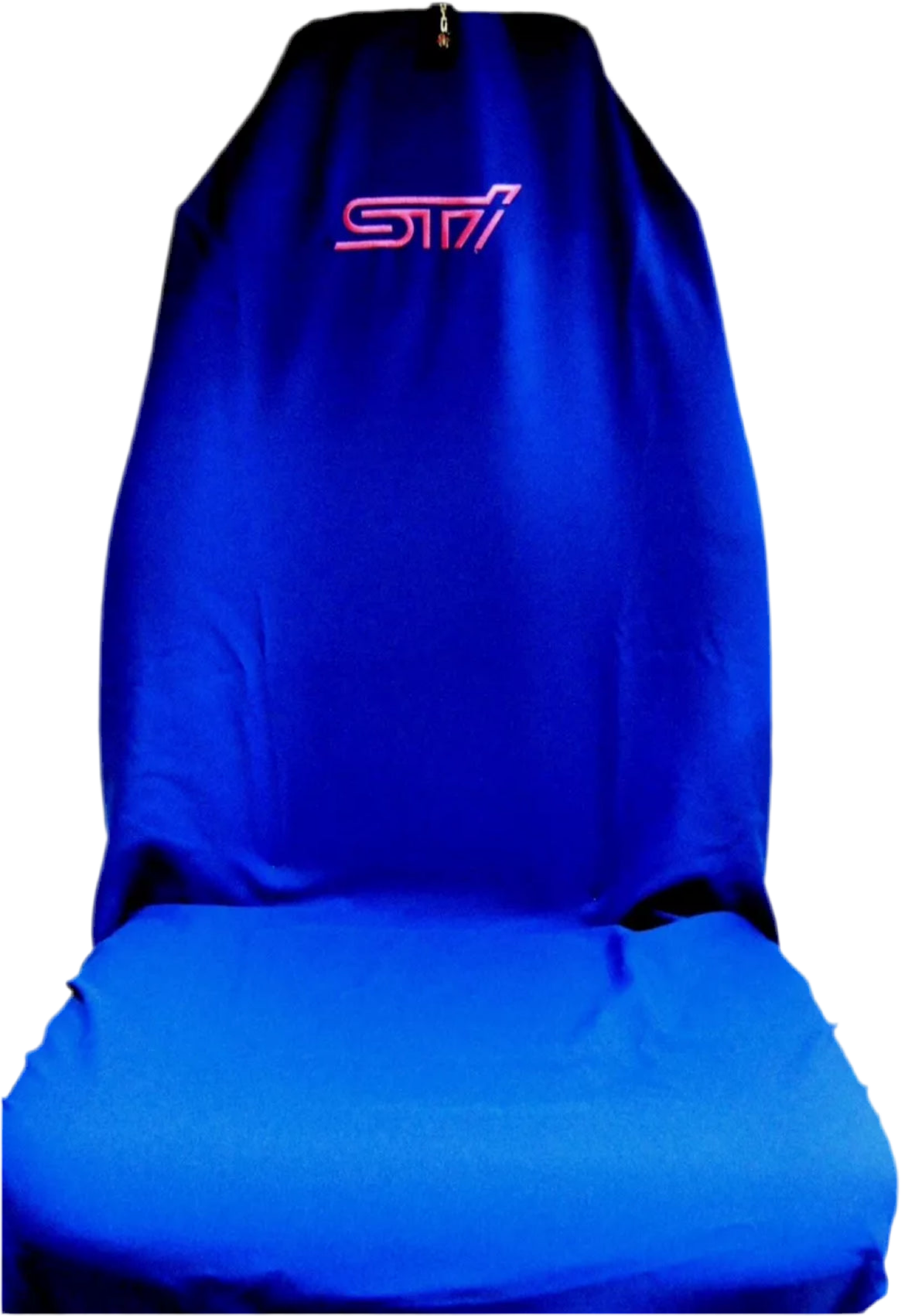 Pair Of Superior Quality Royal Blue AXS WRX STI Throw Over Car Seat Covers