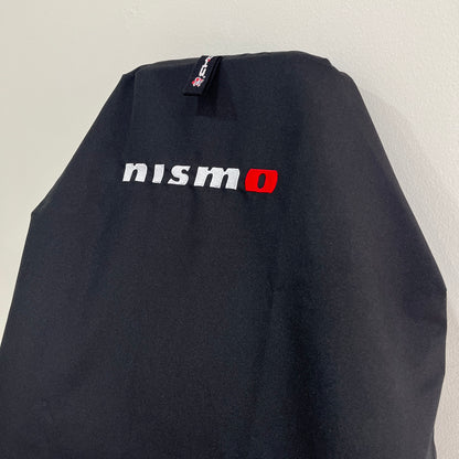 PAIR OF SUPERIOR JET BLACK NISMO NISSAN SKYLINE GTR AXS THROW OVER SEAT COVERS