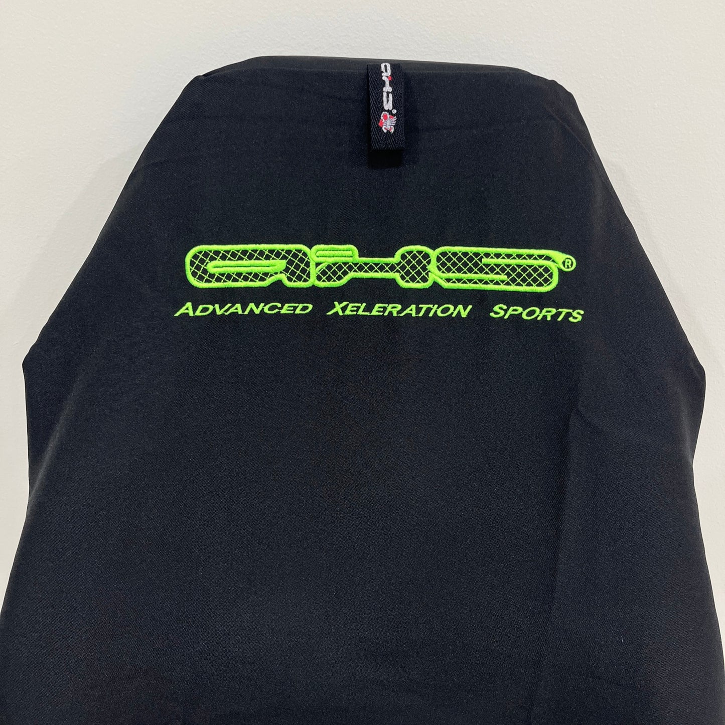 AXS Fluro Green on Black Slip On Seat Cover