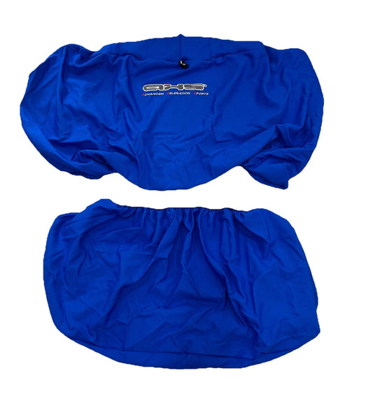Superior Quality Easy Install Aussie Made Royal Blue AXS Universal Rear Throw Over Seat Cover set