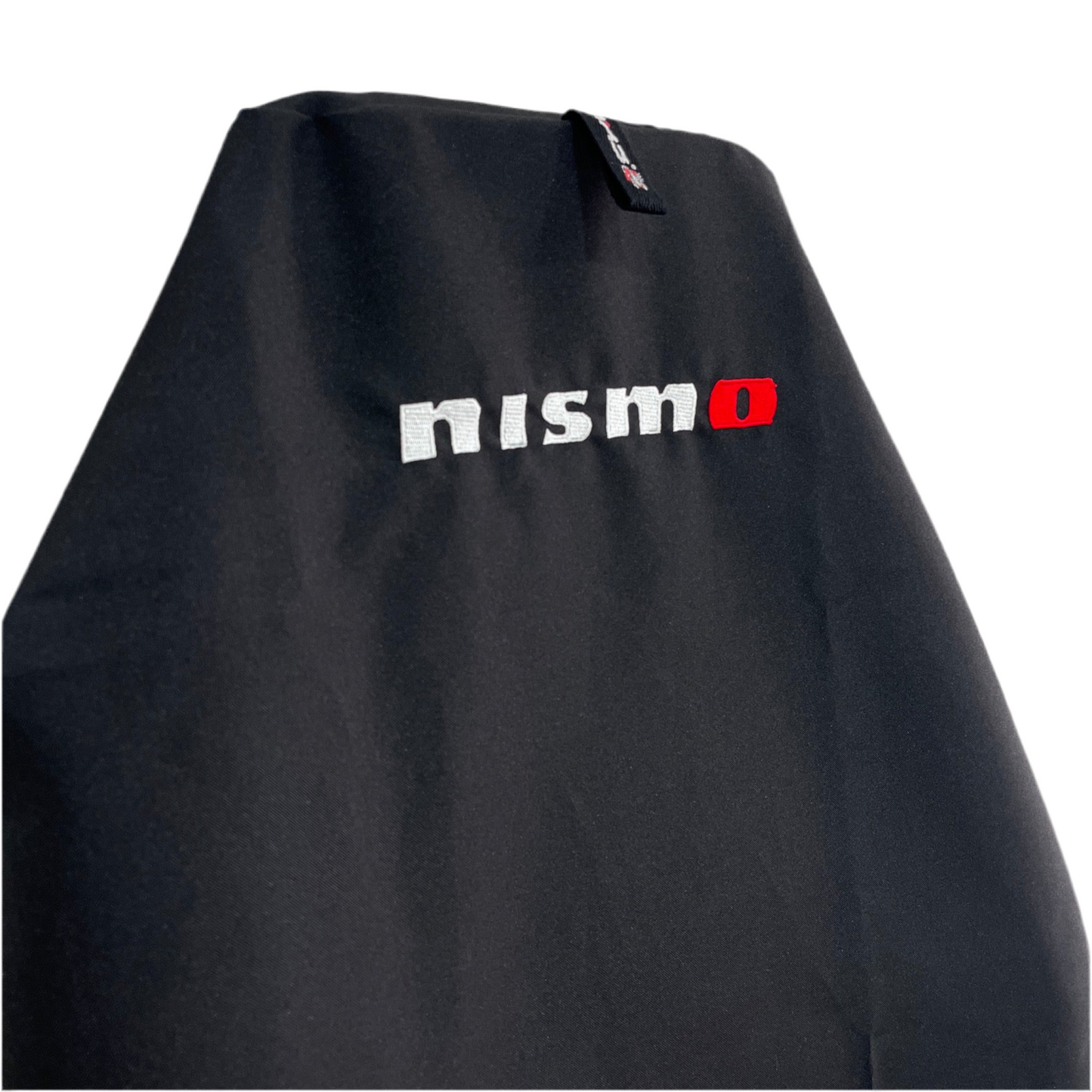Pair Of Superior Quality Aussie Made Black NISMO NISSAN SKYLINE GTR AXS Throw Over Car Seat Covers
