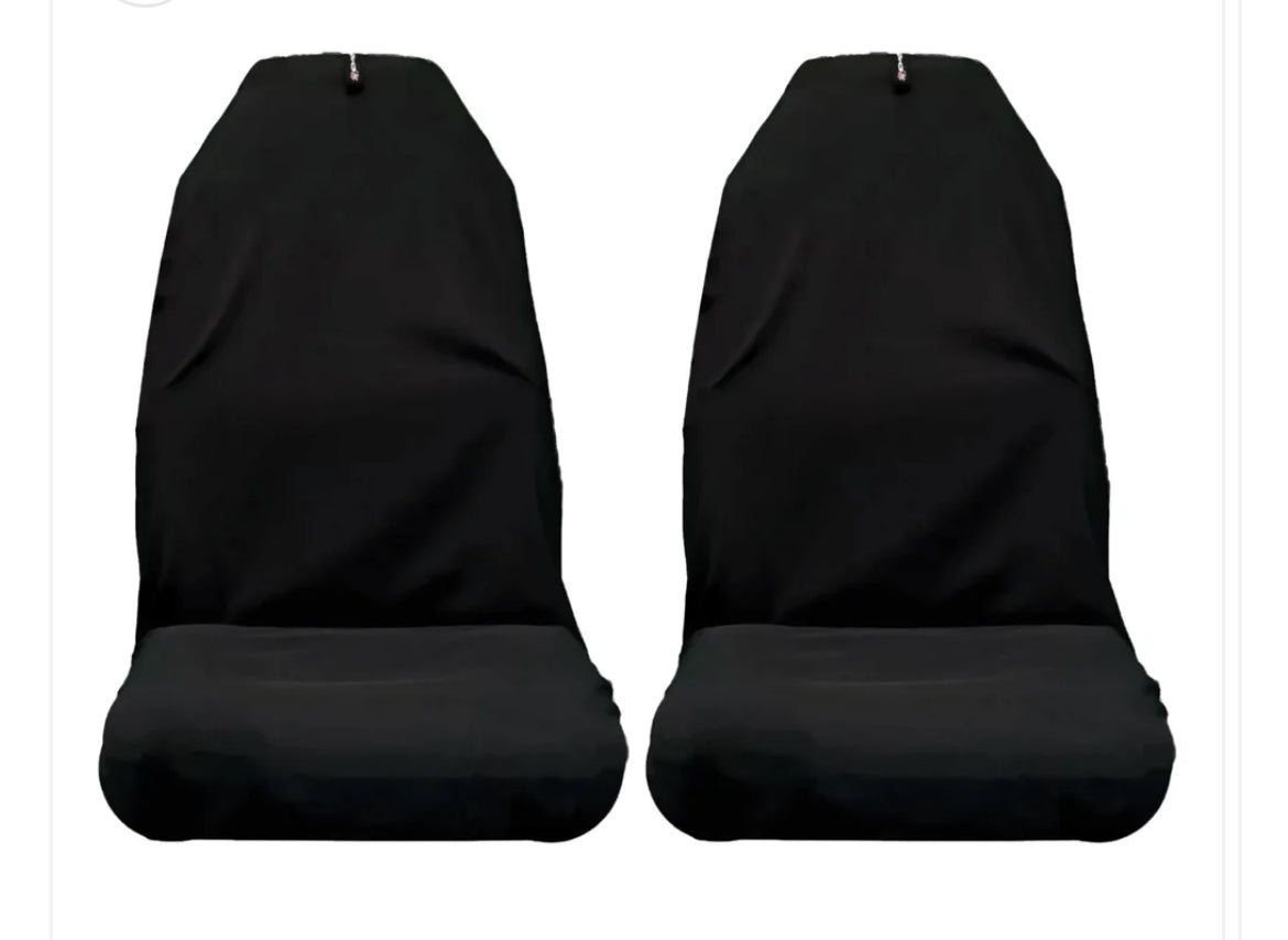 🇦🇺 Hand Made Classic Plain Black AXS Rear Bench Car Seat Covers