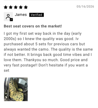 🇦🇺 Hand Made Camouflage Classic AXS Pro Sports Slip On Seat Covers 🇦🇺