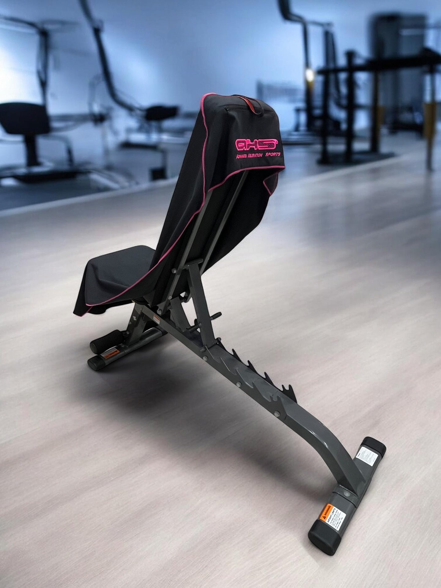 Too🔥 Version 2.0! Hot Pink on Black AXS Pro Sports Gym bench-Beach-Car Seat Towel (XL)