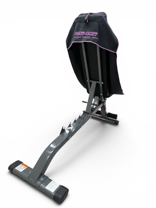 Just Landed! V 2.0 Purple on Black AXS Pro Gym Bench-Beach-Car Seat Towel (L)