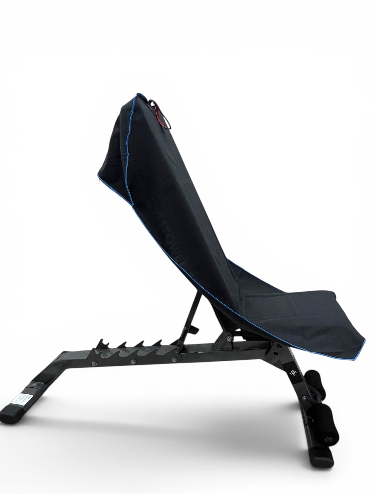 Just Landed! V 2.0 Hooded Blue on Black AXS Pro Gym bench-Beach-Car Seat Towel (L)
