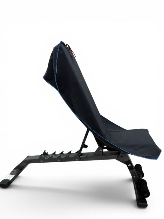 (L) Blue on Black AXS Towel Gym-Beach-Car