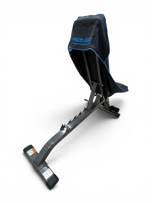 Just Landed! V 2.0 Hooded Blue on Black AXS Pro Gym Bench-Beach-Car Seat Towel (L)