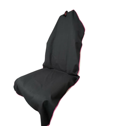 Too🔥 Version 2.0! Hot Pink on Black AXS Pro Sports Gym bench-Beach-Car Seat Towel (XL)