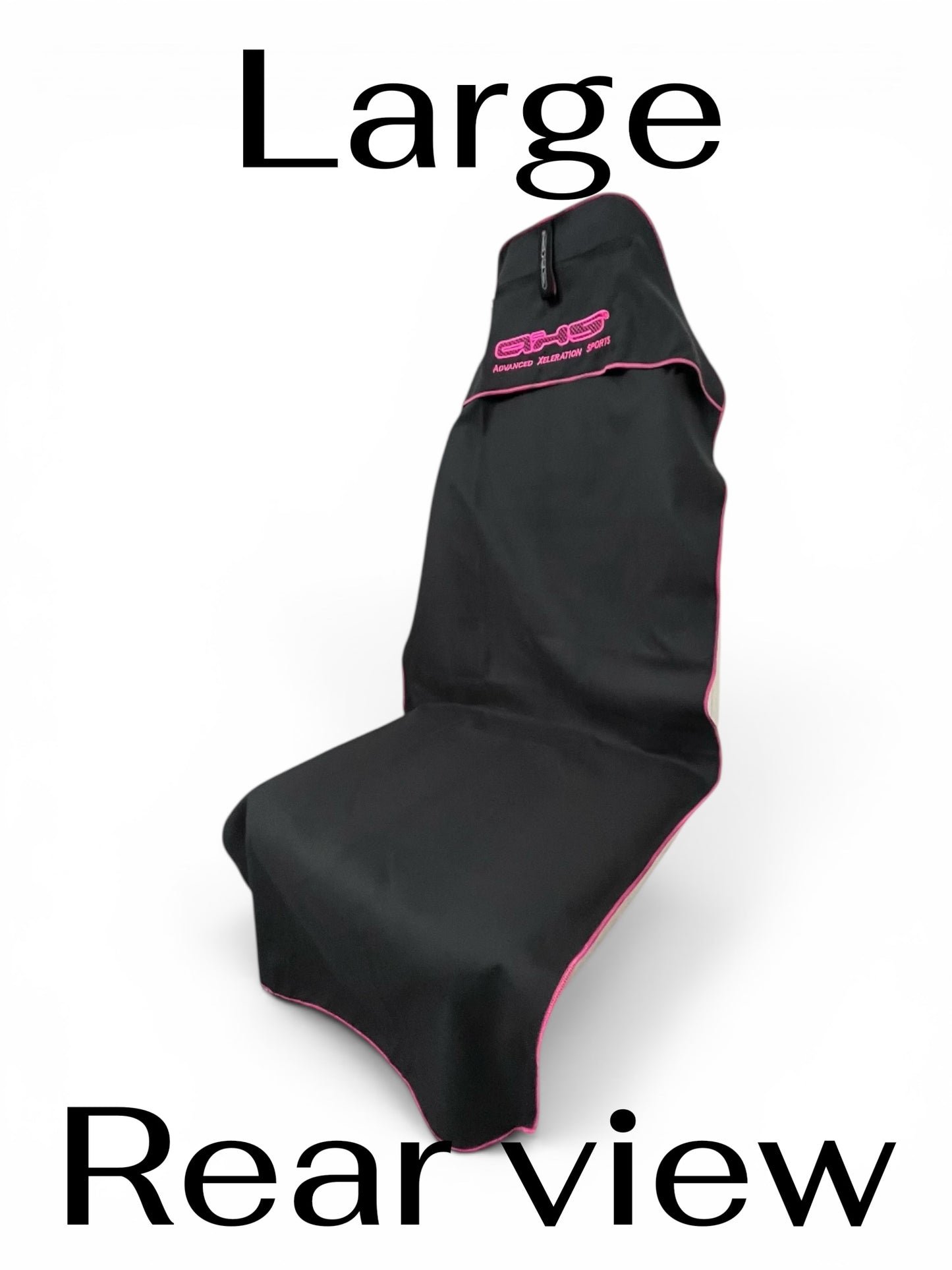 Too🔥.Version 2.0! Hot Pink on Black AXS Pro Sports Gym bench-Beach-Car Seat Towel (L)