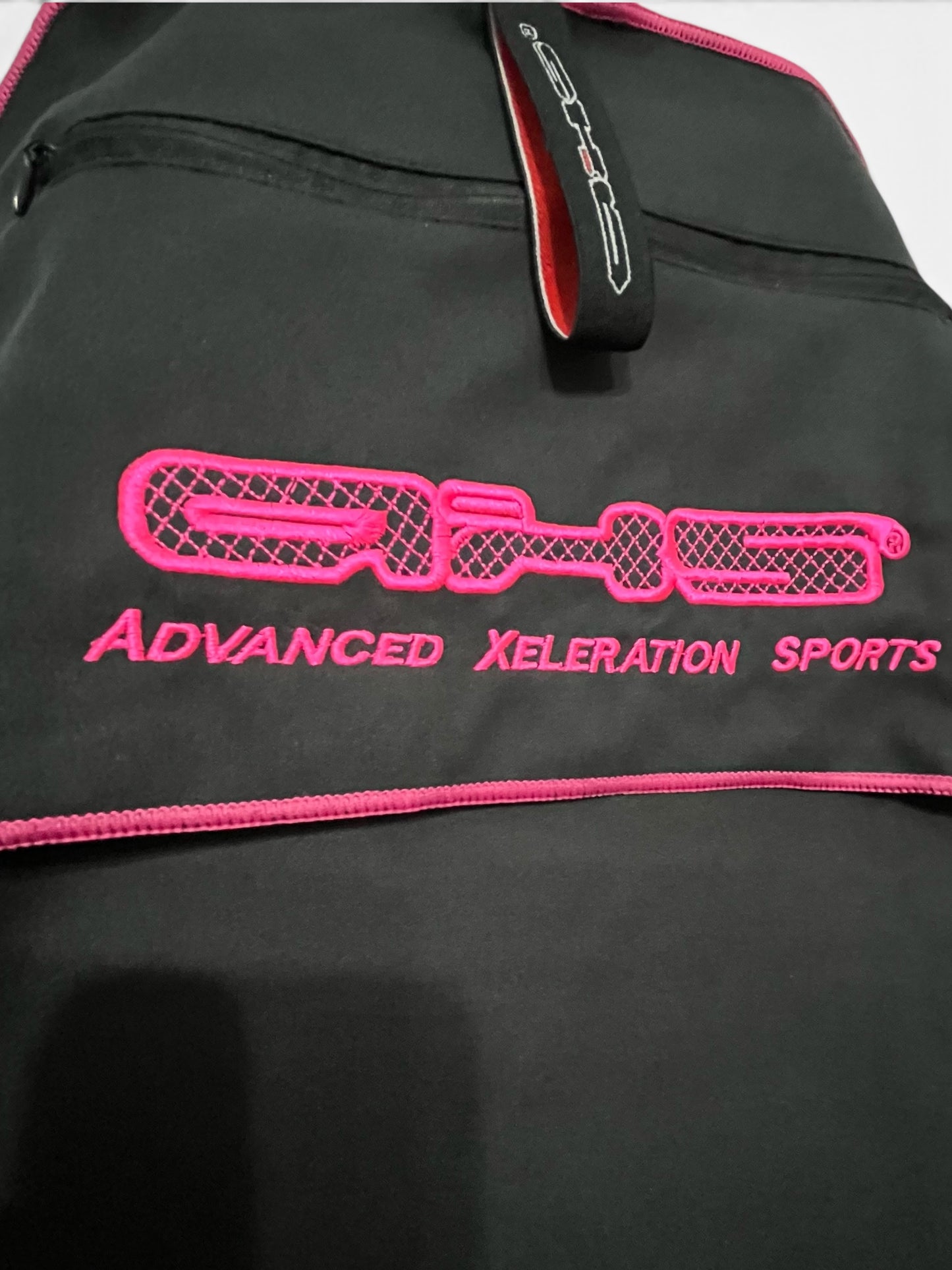 Too🔥 Version 2.0! Hot Pink on Black AXS Pro Sports Gym bench-Beach-Car Seat Towel (XL)