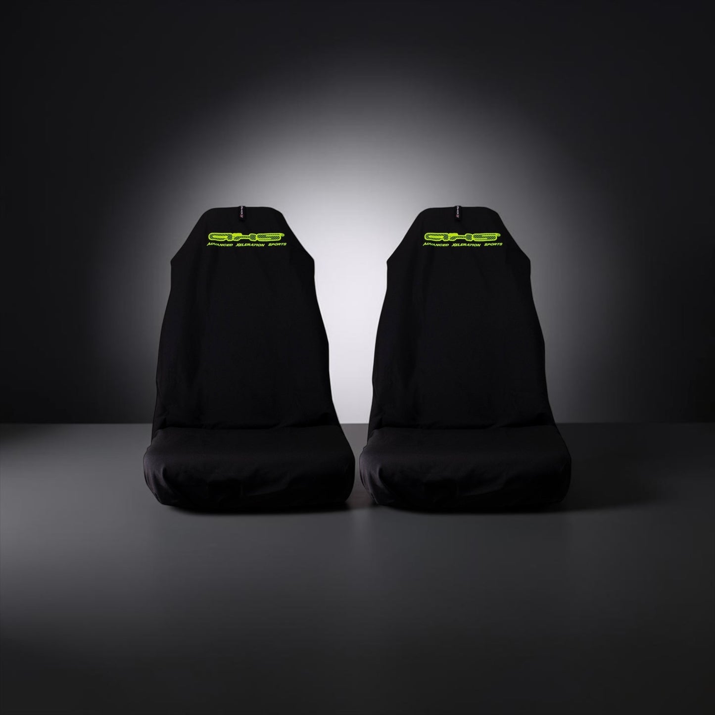 Neon Yellow AXS On Black Recaro & Bride Seat Slip-on’s