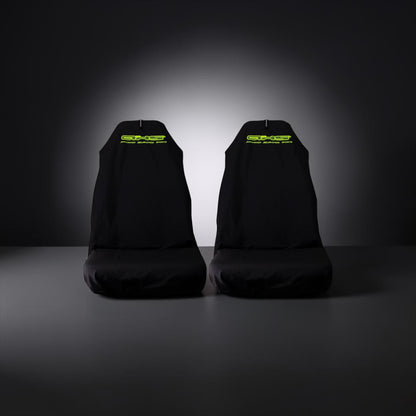Neon Yellow AXS On Black Recaro & Bride Seat Slip-on’s