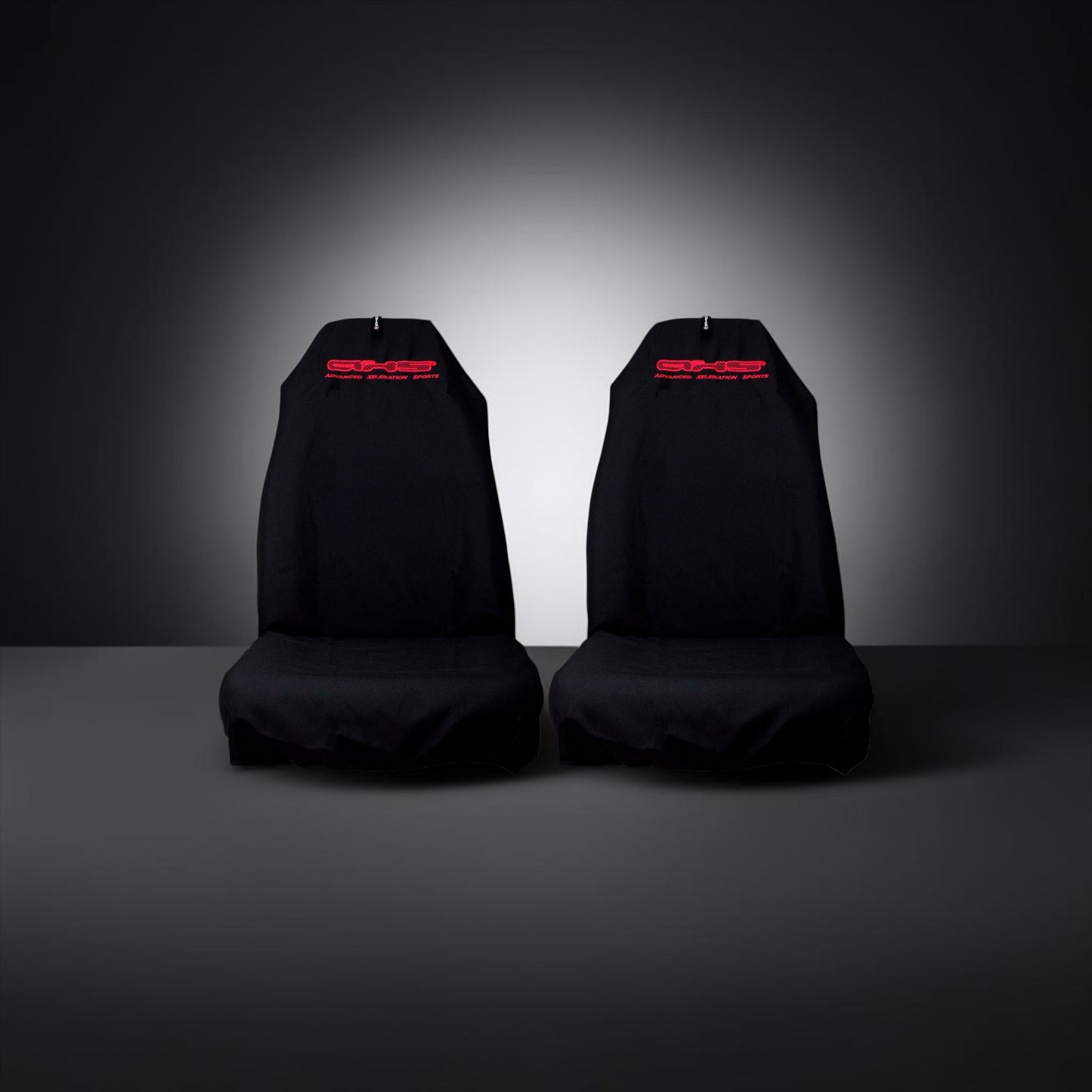 Neon Red AXS on Black Recaro & Bride Seat Slip On’s