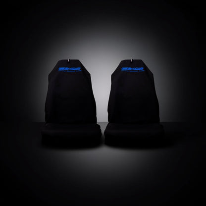 Neon Blue AXS On Black Recaro & Bride Seat Slip On's