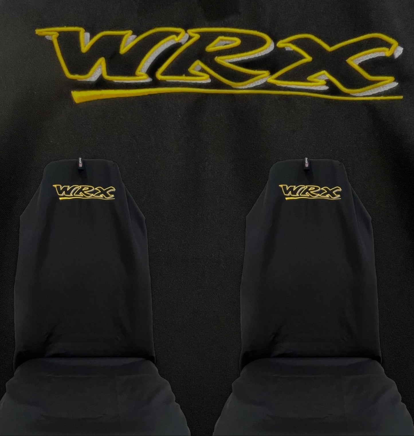 Gold on Black WRX Universal AXS Slip-On's - Also fit Recaro & Bride Seats