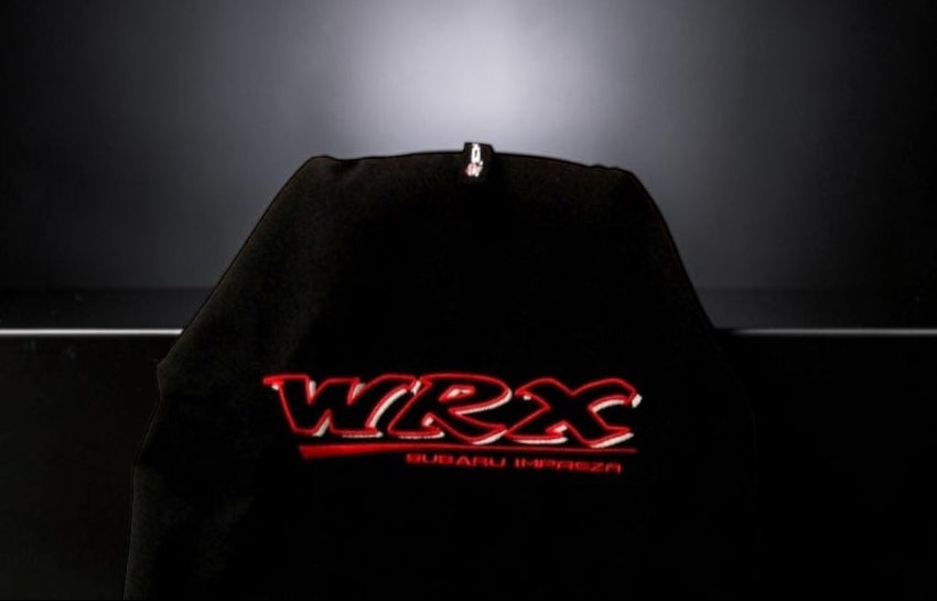 Red on Black WRX Universal AXS Slip-On's - Also fit Recaro & Bride Seats