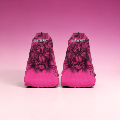 Hot Pink Hand Airbrushed Warrior Princess Universal AXS Slip-On's - Also fit Recaro & Bride Seats