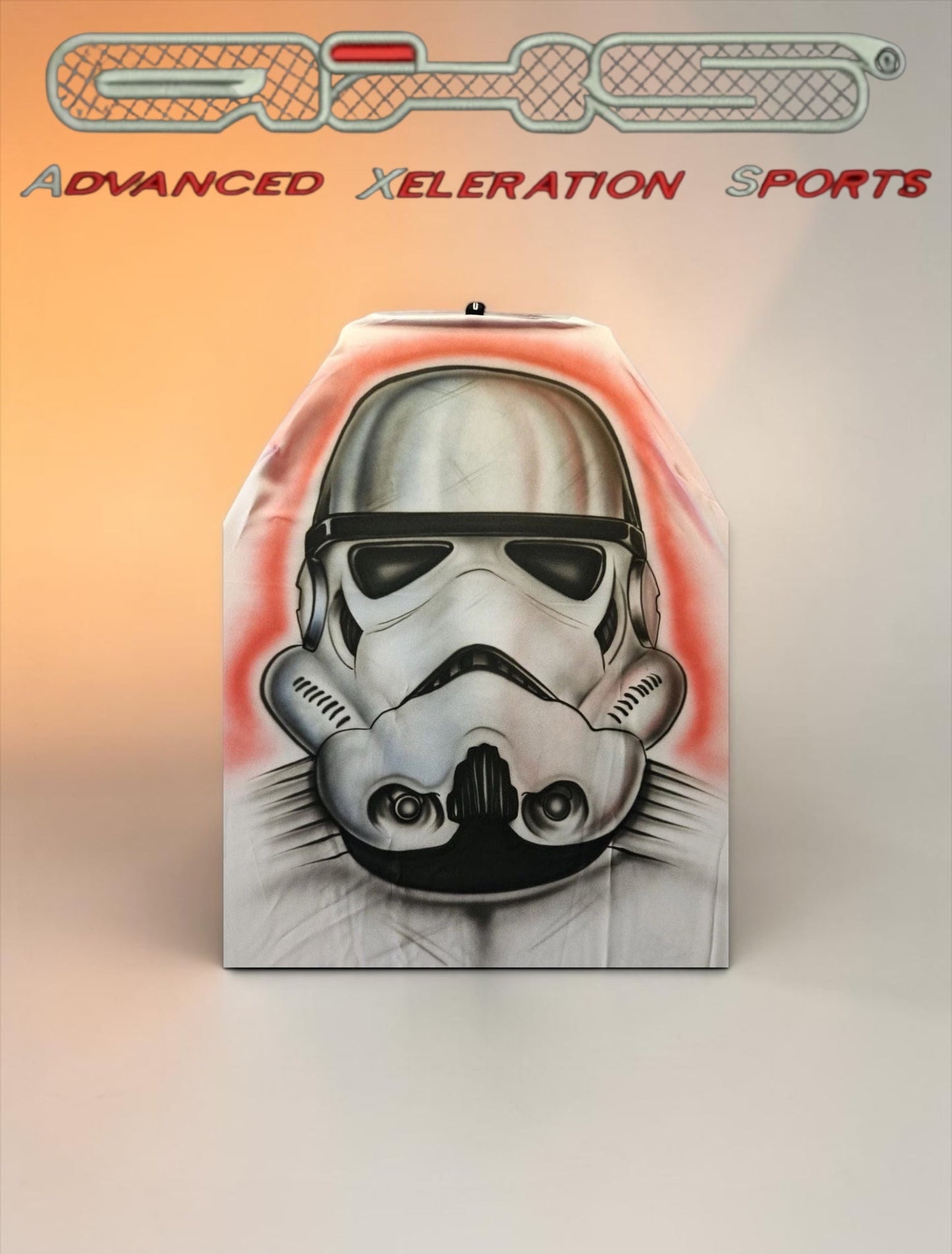 Hand Airbrushed Storm Trooper AXS Slip-On's Also fit Recaro & Bride Seats