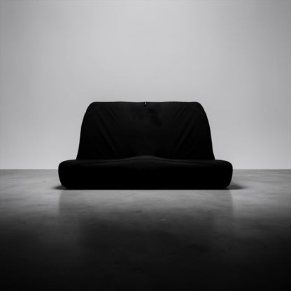 Classic Plain Black AXS 2 Pce Universal Rear Bench