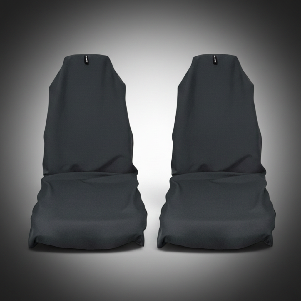 PLAIN CLASSIC GREY UNIVERSAL AXS SLIP-ON'S - ALSO FIT RECARO & BRIDE SEATS