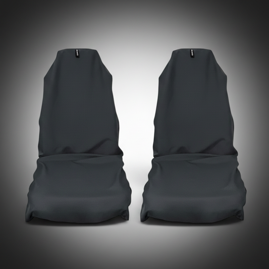 PLAIN CLASSIC GREY UNIVERSAL AXS SLIP-ON'S - ALSO FIT RECARO & BRIDE SEATS