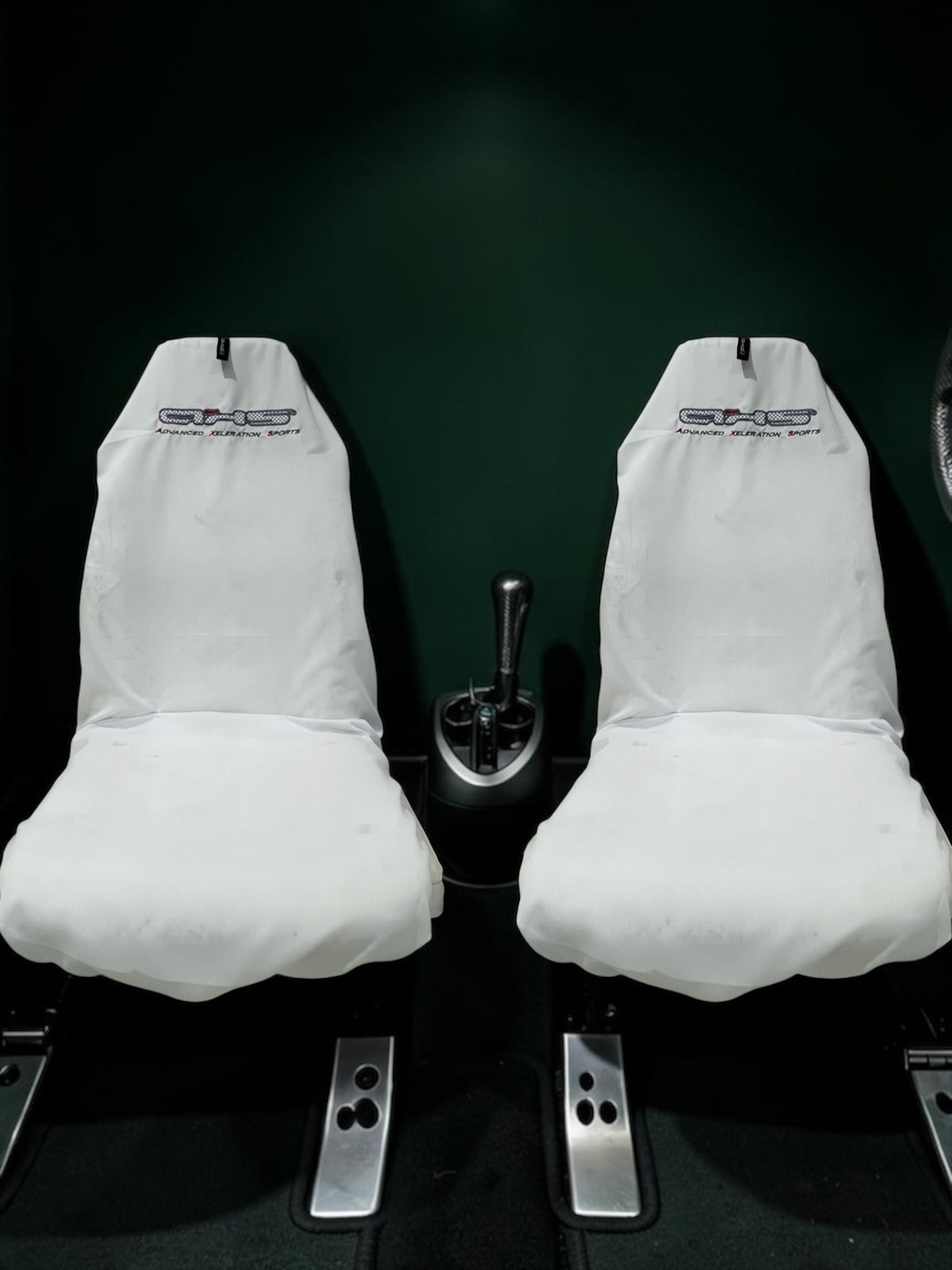 Classic Pearl White Universal AXS Slip-On's - Also fit Recaro & Bride