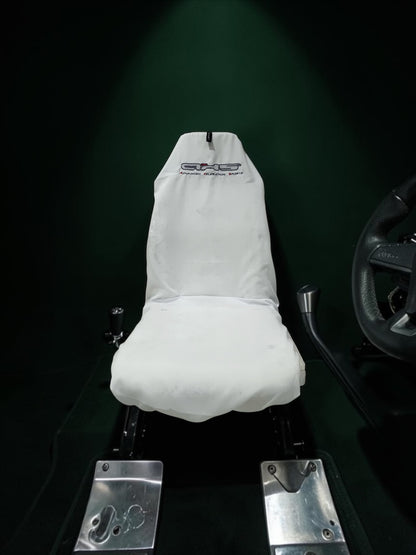Classic Pearl White Universal AXS Slip-On's - Also fit Recaro & Bride
