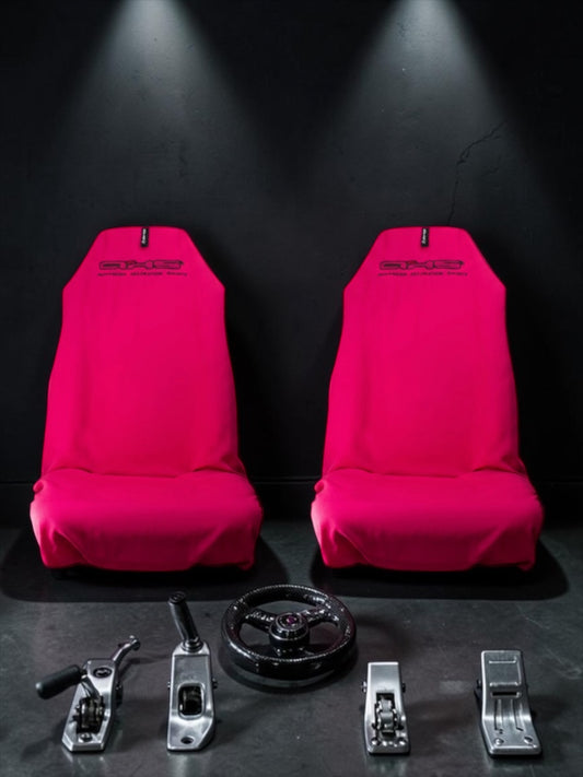 Classic Hot Pink Universal AXS Slip-On's Also fit Recaro & Bride Seats