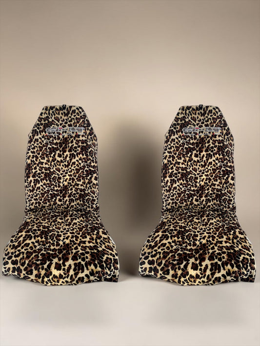 Leopard Print Universal AXS Slip-On's - Also fit Recaro & Bride Seats