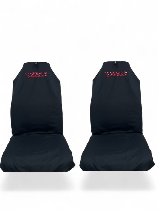 Red on Black WRX Universal AXS Slip-On's - Also fit Recaro & Bride Seats