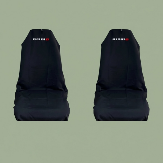 Pair Jet Black Nismo Pro Sports seat Covers