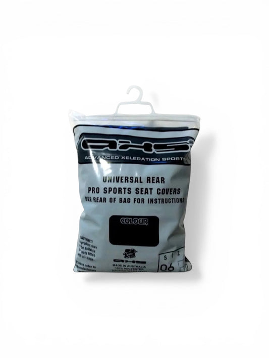 Classic Black AXS Logo Rear Car Seat Cover Set