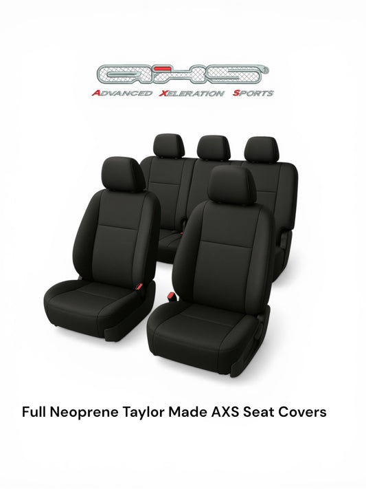 Full Custom Made AXS Neoprene Front & Rear Seat Covers Suit Toyota Prado 150 Series