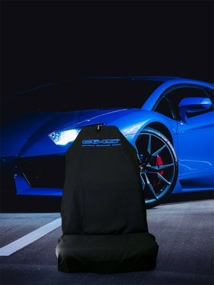 🇦🇺 Hand Made Fluro Blue on Black AXS Slip-on Pro Sports Seat Covers