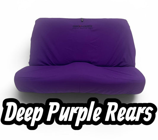 🇦🇺 Hand Made Deep Purple Universal Rear Bench AXS Car Seat Cover Set