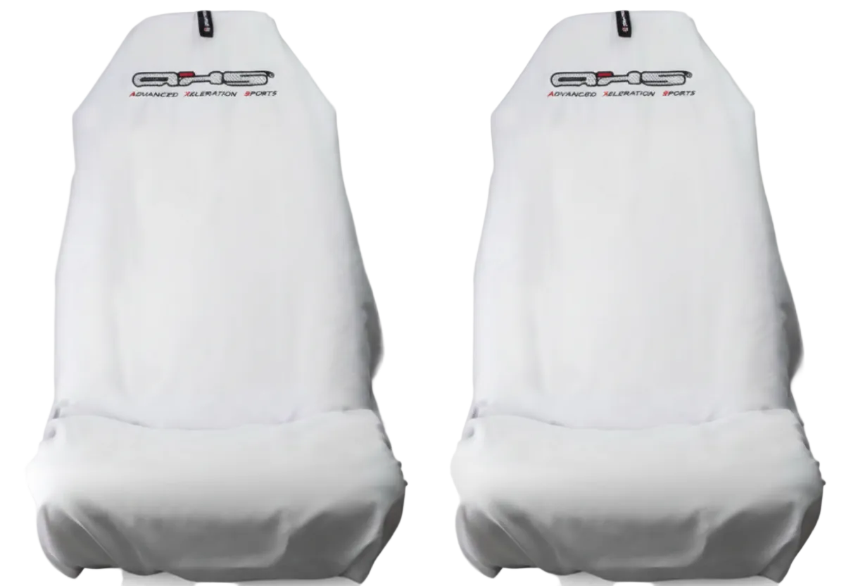 🇦🇺 Hand Made Classic Alpine White AXS Slip On Pro Sports Seat Covers