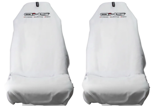 🇦🇺 Hand Made Classic Alpine White AXS Slip On Pro Sports Seat Covers