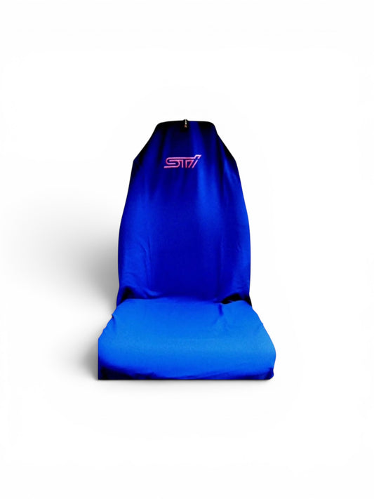 🇦🇺 WRC Blue STI Front Sports Seat Covers Fit (Bucket Seats)