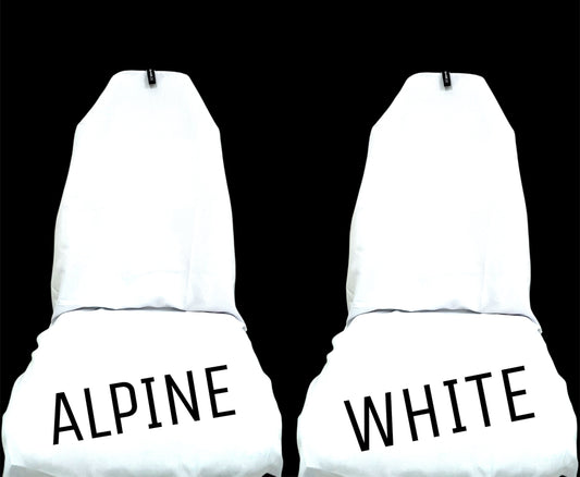 🇦🇺 Hand Made Classic Plain White AXS Slip On Pro Sports Seat Covers
