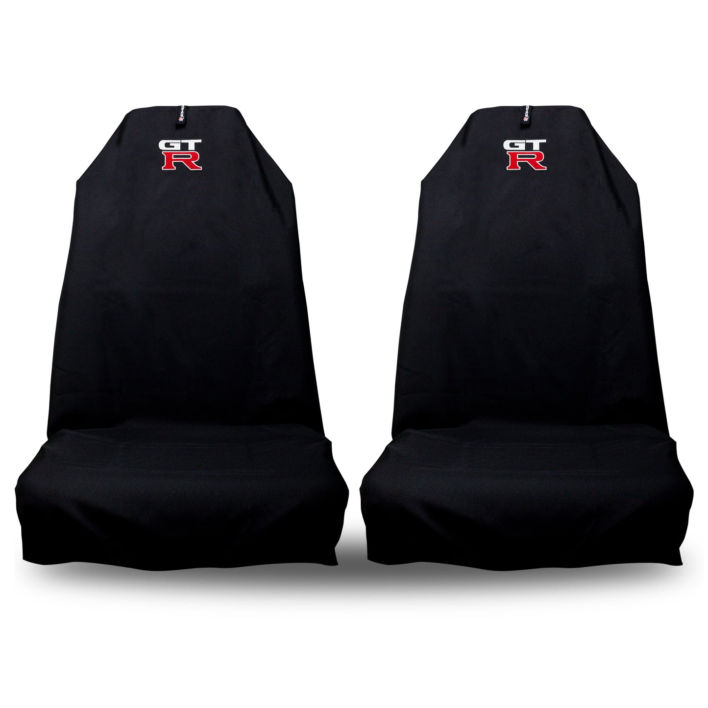 🇦🇺 Hand Made Black Pair Slip On Seat Covers To Fit GTR Sports Seats
