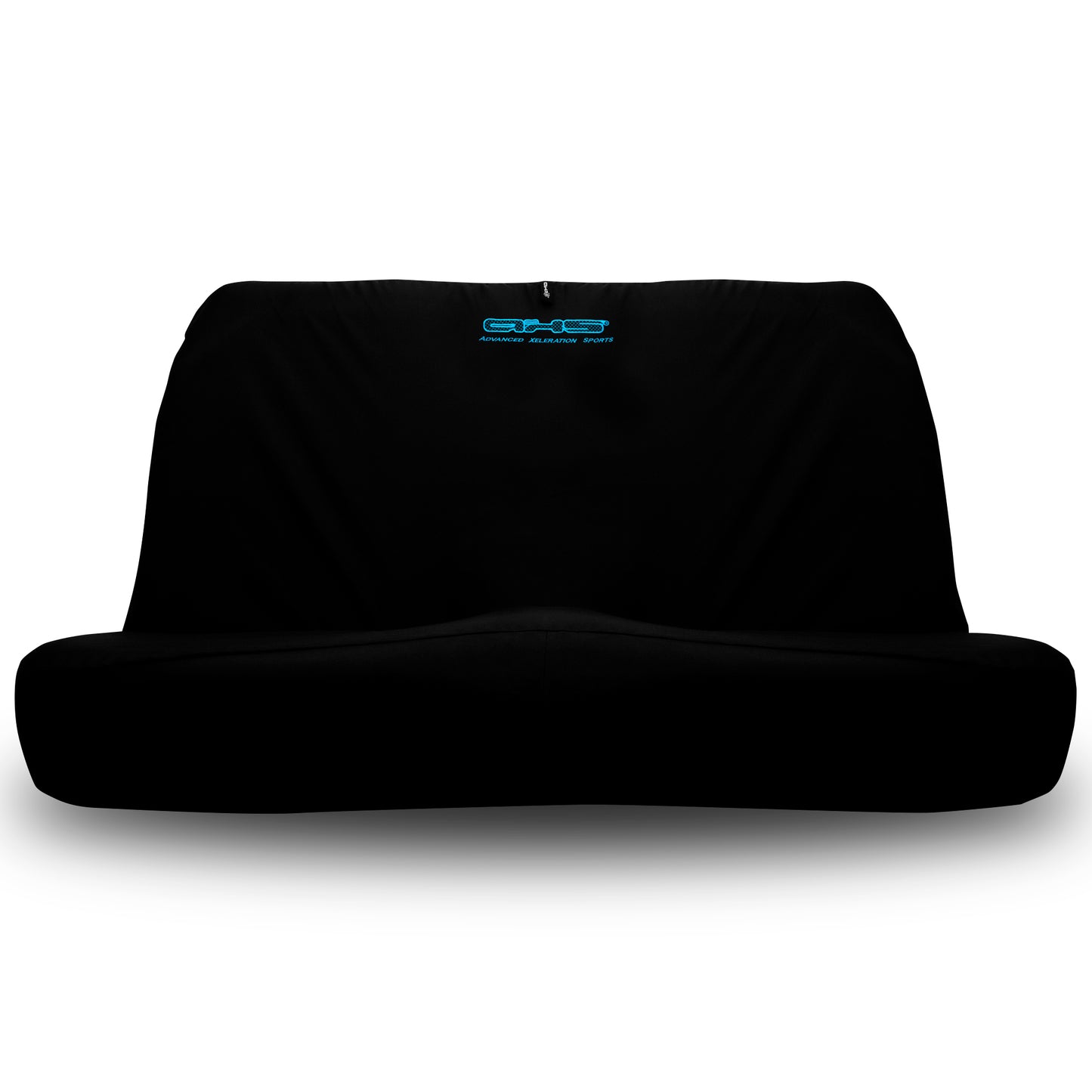 🇦🇺 Hand Made Fluro Tiffany Blue AXS on Black Universal Rear Bench Car Seat Cover Set