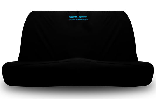 🇦🇺 Hand Made Tiffany Blue AXS Logo on Black Universal Rear Bench Car Seat Cover Set