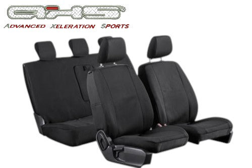 Superior quality Tailor Made Black AXS Full Neoprene Seat Covers Suit TOYOTA KLUGER (4th Gen) WAGON 03/2021 - Plus 5 Seater models + Free Bonus Neoprene Console Cover 🎁