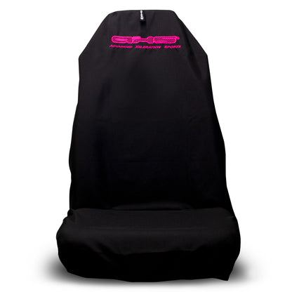🇦🇺 Hand Made Fluro Hot Pink on Black AXS Pro Sports Slip On Seat Covers 🇦🇺