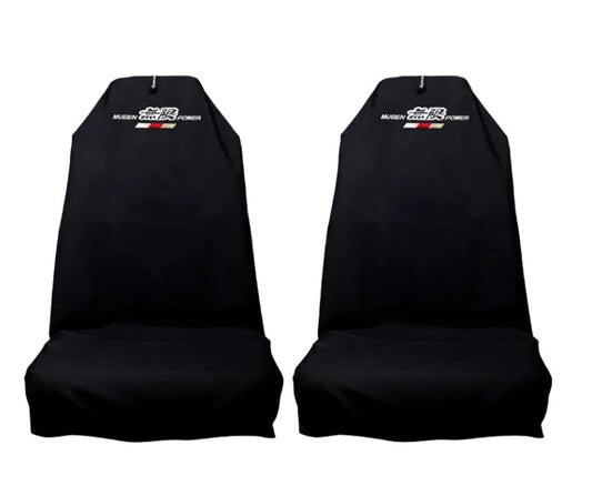 🇦🇺 Pair Hand Made Black MUGEN Pro Sports Recaro & Bucket Seat Covers