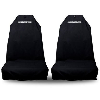 🇦🇺 Hand Made Pair Black Mazdaspeed Pro Sports Slip On Seat Covers