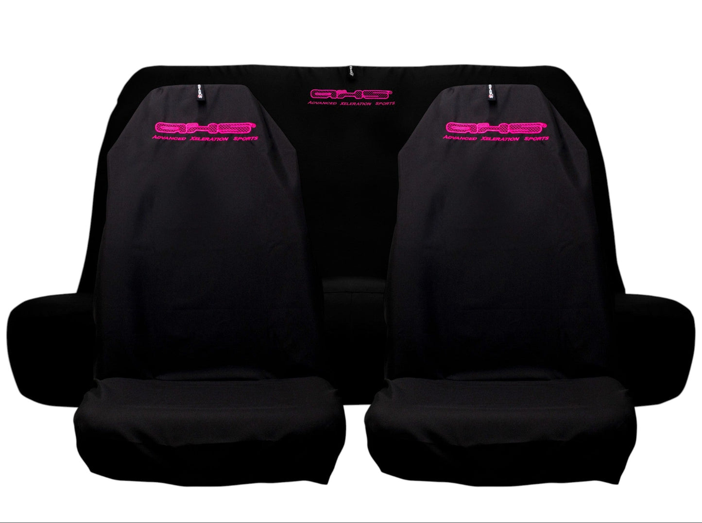 🇦🇺 Hand Made Fluro Hot Pink on Classic Black AXS Pro Sports Recaro & Bride Seat Covers