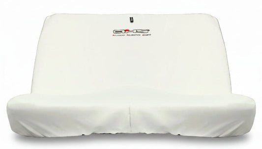 Arctic White AXS Universal 2 Piece Rear Car Seat Cover set