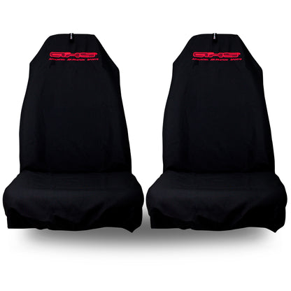 🇦🇺 Hand Made Fluro Red on Classic Black AXS Pro Sports Recaro & Bride Seat Covers